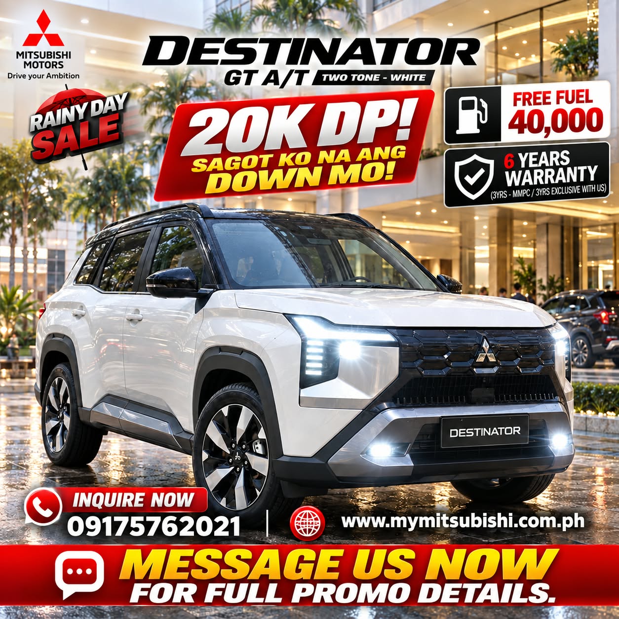 2026 DESTINATOR GT 4x2 A/T Two Tone White